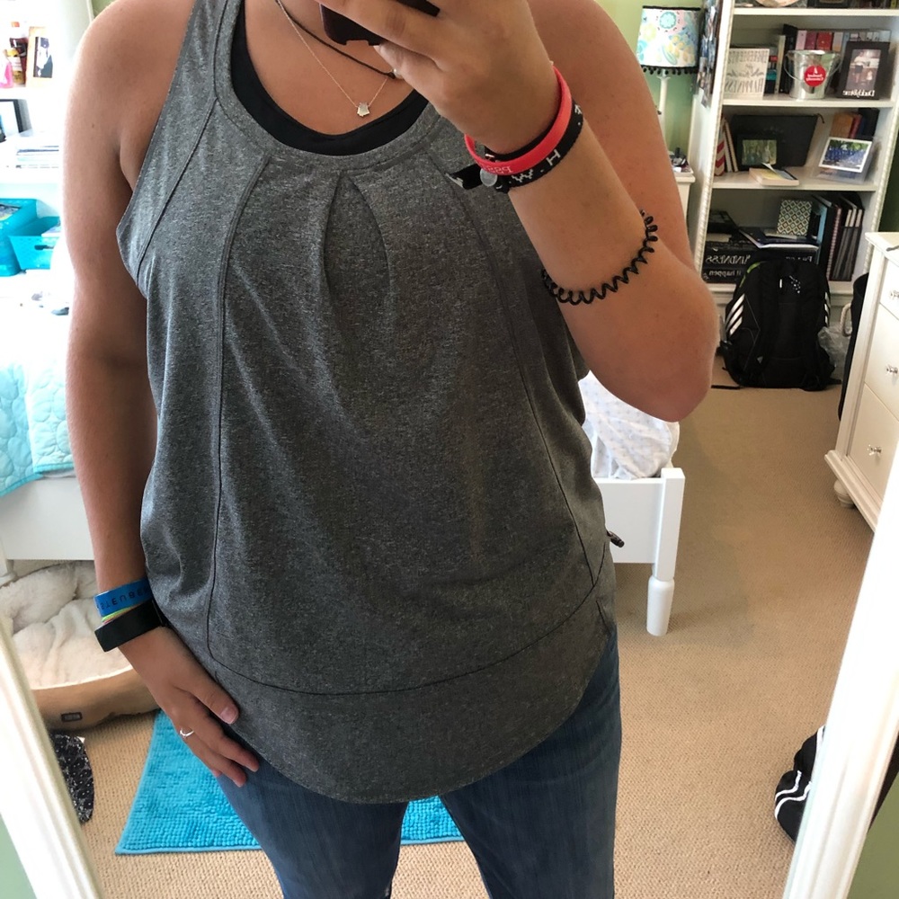Gray Athletic Tank Top